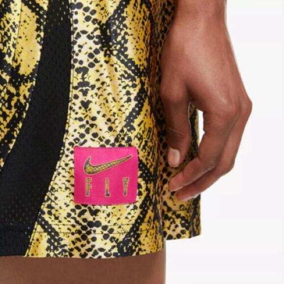 Nike Dri-Fit Rebel Fly Vivid Sulfur Basketball Shorts Women’s Size Small - Picture 3 of 14